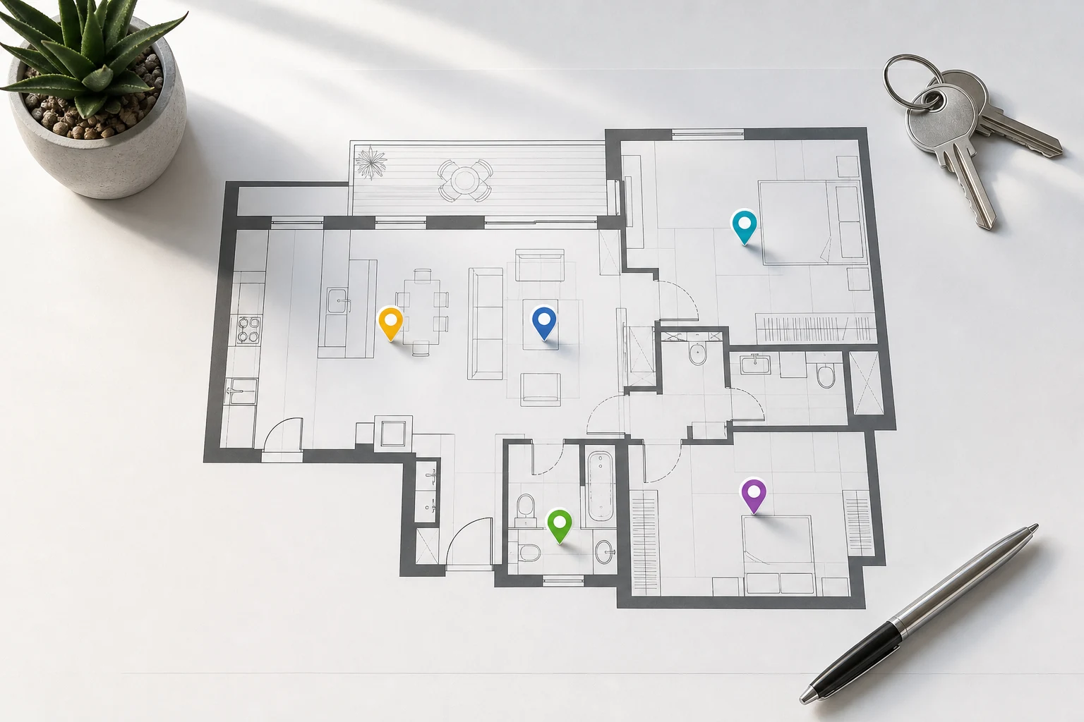 Move-in documentation checklist floor plan