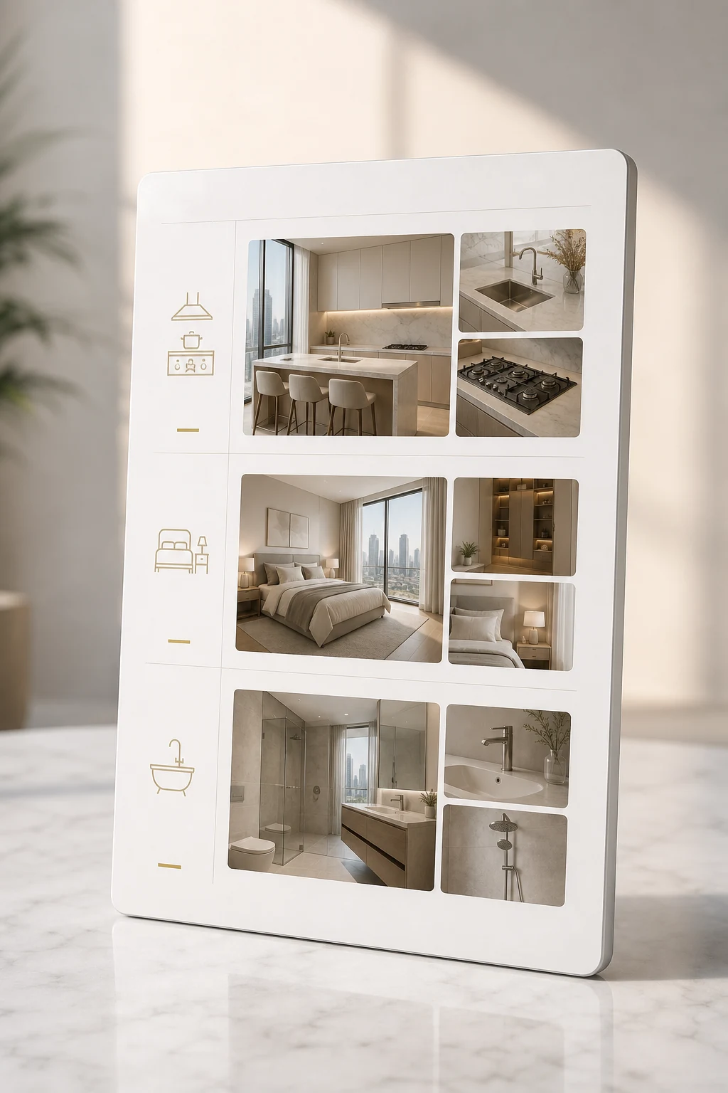 Every photo stays connected to its room.